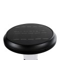 GLOBOSTAR® WHISPER  Φωτιστικό Κολωνάκι Κήπου LED 10W 500lm 120° με Ενσωματωμένο Φωτοβολταϊκό Panel 6V 2W & Επαναφορτιζόμενη Μπαταρία Li-ion 3.2V 1800mAh με Αισθητήρα Ημέρας-Νύχτας Αδιάβροχο IP65 Ψυχρό Λευκό 6000K - Sanan SMD Chip - Γκρι Ανθρακί - Μ25 