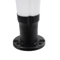 GLOBOSTAR® WHISPER  Φωτιστικό Κολωνάκι Κήπου LED 10W 500lm 120° με Ενσωματωμένο Φωτοβολταϊκό Panel 6V 2W & Επαναφορτιζόμενη Μπαταρία Li-ion 3.2V 1800mAh με Αισθητήρα Ημέρας-Νύχτας Αδιάβροχο IP65 Ψυχρό Λευκό 6000K - Sanan SMD Chip - Γκρι Ανθρακί - Μ25 