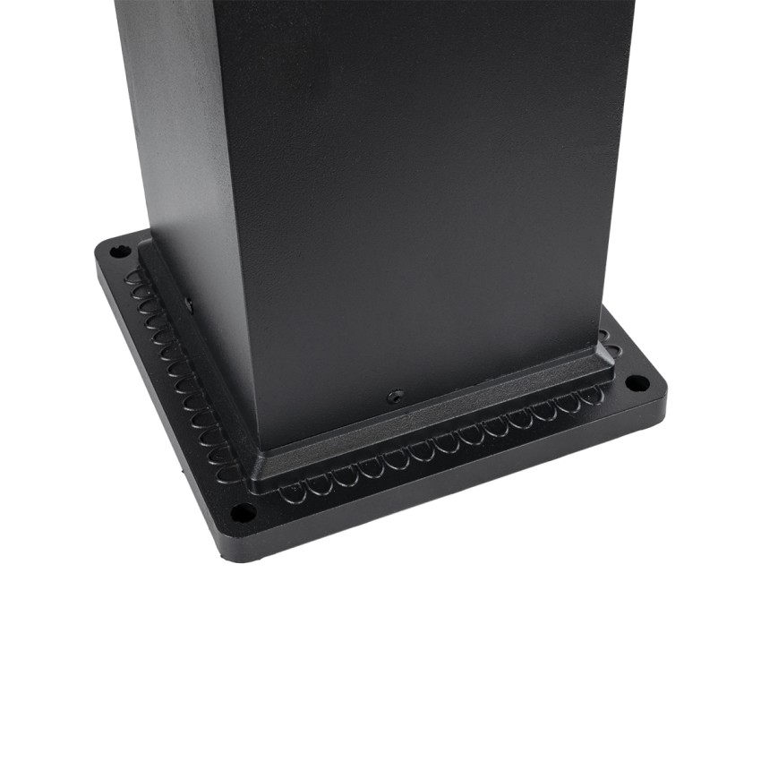 GLOBOSTAR® HONEYBEE  Φωτιστικό Κολωνάκι Κήπου LED 15W 1500lm 120° AC 220-240V Αδιάβροχο IP65 Θερμό Λευκό 2700K - Γκρι Ανθρακί - Μ20 x Π20 x Υ60cm