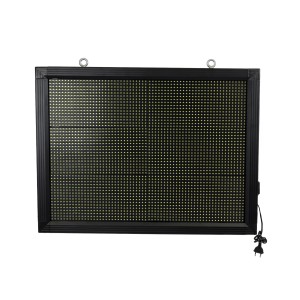 GLOBOSTAR® DISPLAY  Κυλιόμενη Ψηφιακή Επιγραφή 64x48cm P10 Μονής Όψης LED AC 220-240V Αδιάβροχο IP65 Ψυχρό Λευκό 6000K - WiFi Control μέσω FK APP - Αισθητήρας Θερμοκρασίας & Υγρασίας - Μ72 x Π9 x Υ56cm