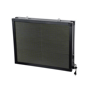 GLOBOSTAR® DISPLAY  Κυλιόμενη Ψηφιακή Επιγραφή 64x48cm P10 Διπλής Όψης LED AC 220-240V Αδιάβροχο IP65 Ψυχρό Λευκό 6000K - WiFi Control μέσω FK APP - Αισθητήρας Θερμοκρασίας & Υγρασίας - Μ70 x Π11 x Υ54.5cm