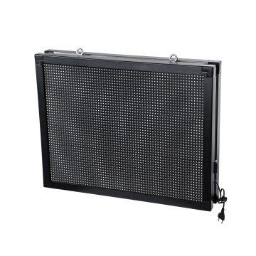 Scrolling Display 64x48cm - Κυλιόμενη Ψηφιακή Πινακίδα / Επιγραφή Διπλής Όψης P10 LED SMD AC 220-240V - Λειτουργία μέσω Wi-Fi με Εφαρμογή APP - Αισθήτηρας Θερμοκρασίας και Υγρασίας - Αδιάβροχο IP65 - Μ70 x Π11 x Υ54.5cm - Πορτοκαλί