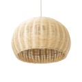 RAITO  Boho Κρεμαστό Φωτιστικό Καμπάνα Μονόφωτο 1 x E27 IP20 Μπεζ Ξύλο - Μ40 x Π40 x Υ25cm