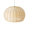RAITO  Boho Κρεμαστό Φωτιστικό Καμπάνα Μονόφωτο 1 x E27 IP20 Μπεζ Ξύλο - Μ40 x Π40 x Υ25cm