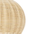 RAITO  Boho Κρεμαστό Φωτιστικό Καμπάνα Μονόφωτο 1 x E27 IP20 Μπεζ Ξύλο - Μ40 x Π40 x Υ25cm