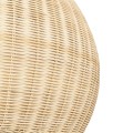 RAITO  Boho Κρεμαστό Φωτιστικό Καμπάνα Μονόφωτο 1 x E27 IP20 Μπεζ Ξύλο - Μ60 x Π60 x Υ40cm