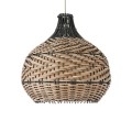 GLOBOSTAR® SEYCHELLES  Boho Κρεμαστό Φωτιστικό Οροφής με Ντουί 1 x E27 AC 220-240V IP20 - Μπεζ & Χακί - Μ40 x Π40 x Υ40cm