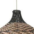 GLOBOSTAR® SEYCHELLES  Boho Κρεμαστό Φωτιστικό Οροφής με Ντουί 1 x E27 AC 220-240V IP20 - Μπεζ & Χακί - Μ40 x Π40 x Υ40cm