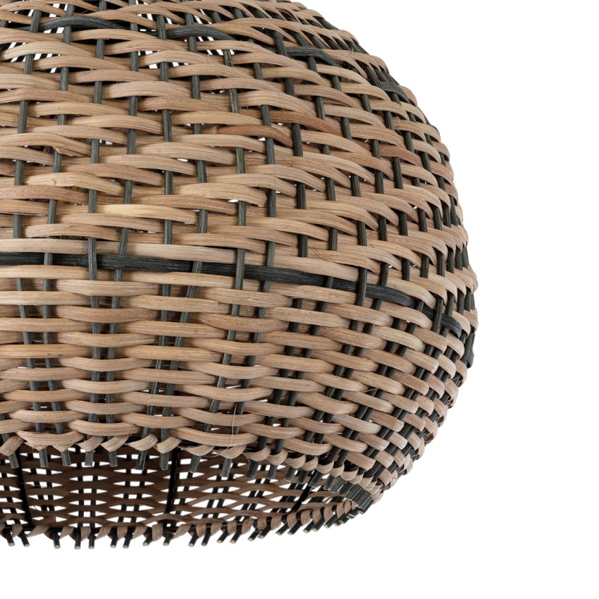 GLOBOSTAR® SEYCHELLES  Boho Κρεμαστό Φωτιστικό Οροφής με Ντουί 1 x E27 AC 220-240V IP20 - Μπεζ & Χακί - Μ40 x Π40 x Υ40cm