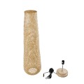 MAMIZU  Boho Επιδαπέδιο Φωτιστικό Μονόφωτο 1 x E27 IP20 Μπεζ Ξύλο - Μ28 x Π28 x Υ93cm