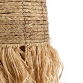 PORTOFERRAIO  Boho Κρεμαστό Φωτιστικό Πλέγμα Μονόφωτο 1 x E27 IP20 Μπεζ Ράφια - Μ30 x Π30 x Υ70cm