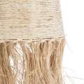 AREMBEPE  Boho Κρεμαστό Φωτιστικό Πλέγμα Μονόφωτο 1 x E27 IP20 Μπεζ Ράφια - Μ34 x Π34 x Υ70cm