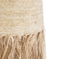 AREMBEPE  Boho Κρεμαστό Φωτιστικό Πλέγμα Μονόφωτο 1 x E27 IP20 Μπεζ Ράφια - Μ60 x Π60 x Υ130cm