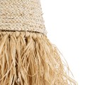 LETA  Boho Κρεμαστό Φωτιστικό Πλέγμα Μονόφωτο 1 x E27 IP20 Μπεζ Ράφια - Μ34 x Π34 x Υ70cm