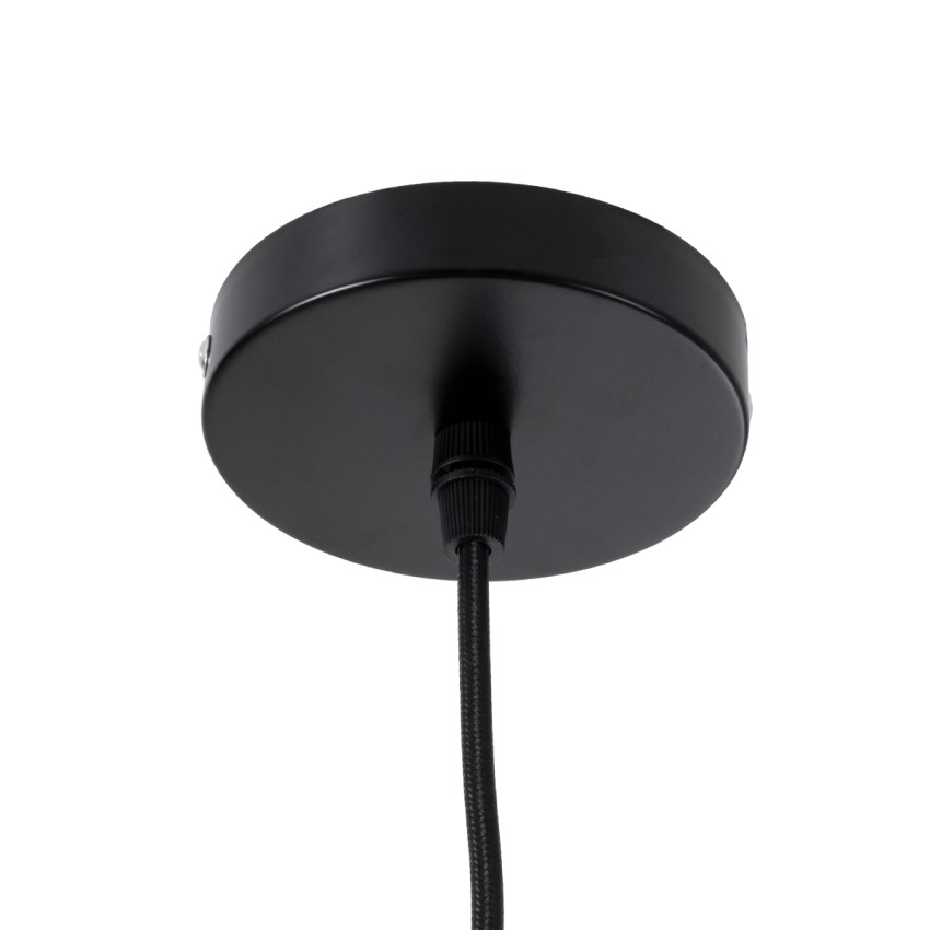 GLOBOSTAR® MEXICO  Boho Κρεμαστό Φωτιστικό Οροφής με Ντουί 1 x E27 AC 220-240V IP20 - Μαύρο - Μ85 x Π50 x Υ30cm