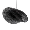 GLOBOSTAR® MEXICO  Boho Κρεμαστό Φωτιστικό Οροφής με Ντουί 1 x E27 AC 220-240V IP20 - Μαύρο - Μ85 x Π50 x Υ30cm