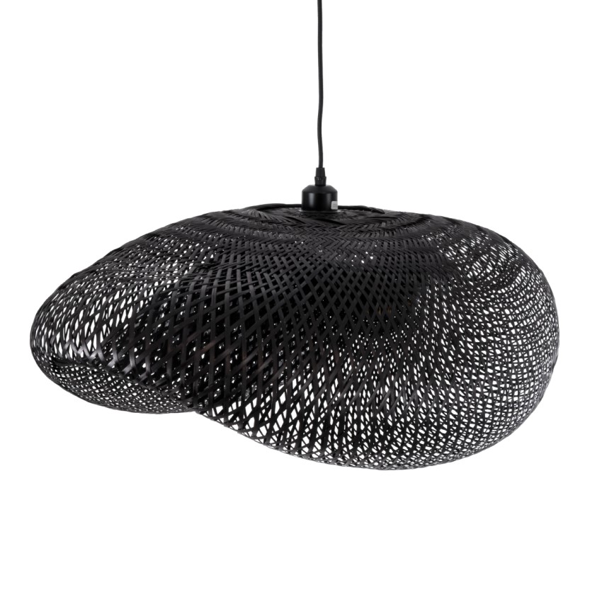 GLOBOSTAR® MEXICO  Boho Κρεμαστό Φωτιστικό Οροφής με Ντουί 1 x E27 AC 220-240V IP20 - Μαύρο - Μ85 x Π50 x Υ30cm