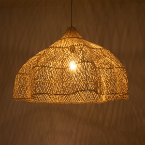 ADEJE  Boho Κρεμαστό Φωτιστικό Πλέγμα Μονόφωτο 1 x E27 IP20 Μπεζ Ξύλο - Μ80 x Π80 x Υ55cm ADEJE  Boho Κρεμαστό Φωτιστικό Πλέγμα Μονόφωτο 1 x E27 IP20 Μπεζ Ξύλο - Μ80 x Π80 x Υ55cm