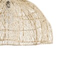 ADEJE  Boho Κρεμαστό Φωτιστικό Πλέγμα Μονόφωτο 1 x E27 IP20 Μπεζ Ξύλο - Μ80 x Π80 x Υ55cm
