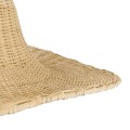 ESPARGOS  Boho Κρεμαστό Φωτιστικό Πλέγμα Μονόφωτο 1 x E27 IP20 Μπεζ Ξύλο - Μ70 x Π70 x Υ35cm