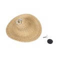 ESPARGOS  Boho Κρεμαστό Φωτιστικό Πλέγμα Μονόφωτο 1 x E27 IP20 Μπεζ Ξύλο - Μ70 x Π70 x Υ35cm