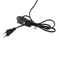 AZUL  Boho Επιτραπέζιο Φωτιστικό Διφωτο 2 x E27 AC220-240V IP20 - Μ45 x Π11 x Υ75cm - Μπεζ Ξύλινο με Μαύρο Μεταλλικό και Μπεζ Ξύλινο Πλέγμα