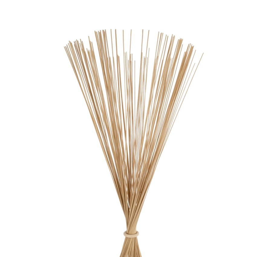 PORTONOVO  Boho Επιδαπέδιο Φωτιστικό Μονόφωτο 1 x E27 IP20 Μπεζ Ξύλο με Λευκό Ύφασμα - Μ35 x Π35 x Υ165cm