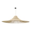 GLOBOSTAR® PALERMO  Boho Κρεμαστό Φωτιστικό Οροφής με Ντουί 1 x E27 AC 220-240V IP20 - Μπεζ - Μ160 x Π160 x Υ45cm