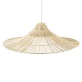 GLOBOSTAR® PALERMO  Boho Κρεμαστό Φωτιστικό Οροφής με Ντουί 1 x E27 AC 220-240V IP20 - Μπεζ - Μ160 x Π160 x Υ45cm