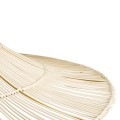 GLOBOSTAR® PALERMO  Boho Κρεμαστό Φωτιστικό Οροφής με Ντουί 1 x E27 AC 220-240V IP20 - Μπεζ - Μ160 x Π160 x Υ45cm