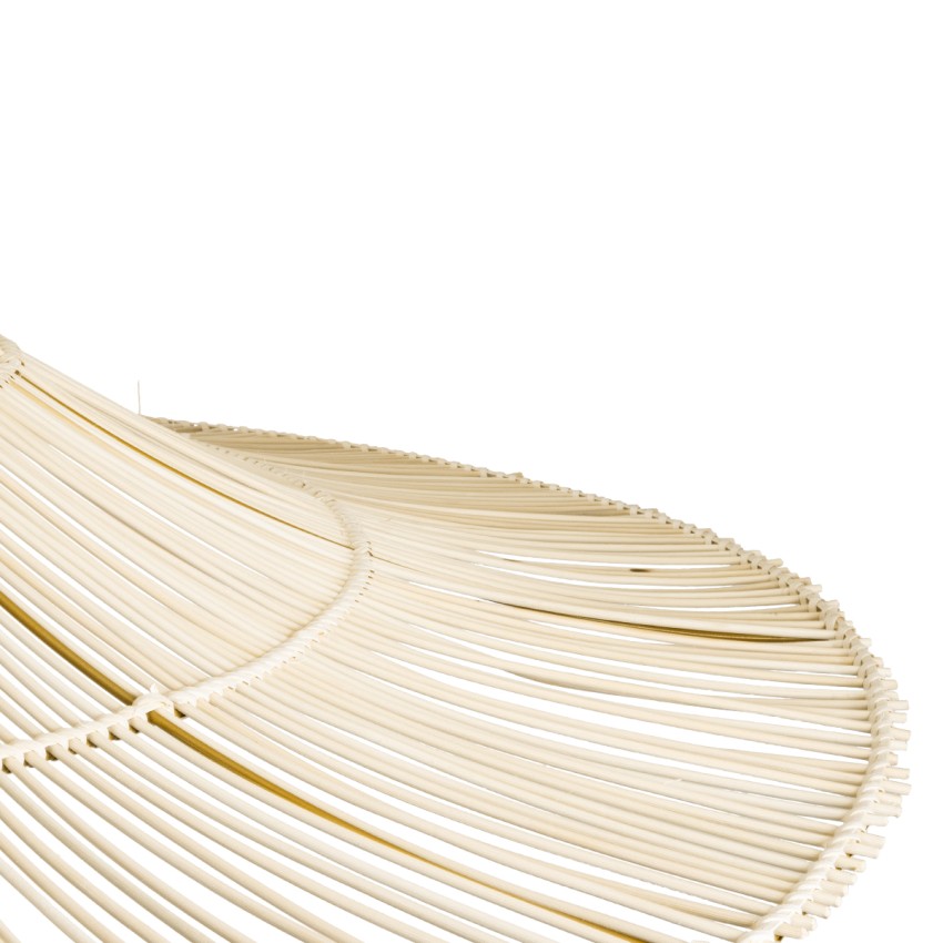 GLOBOSTAR® PALERMO  Boho Κρεμαστό Φωτιστικό Οροφής με Ντουί 1 x E27 AC 220-240V IP20 - Μπεζ - Μ160 x Π160 x Υ45cm