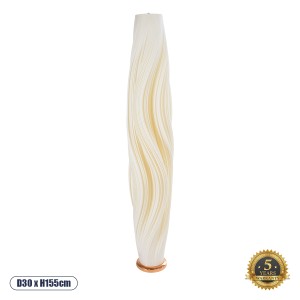 CERULEAN  Μοντέρνο Επιδαπέδιο Φωτιστικό Μονόφωτο 1 x E27 IP20 Μπεζ & Λευκό Πολυβινυλοχλωρίδιο με Χάλκινο Μέταλλο - Μ30 x Π30 x Υ155cm CERULEAN  Μοντέρνο Επιδαπέδιο Φωτιστικό Μονόφωτο 1 x E27 IP20 Μπεζ & Λευκό Πολυβινυλοχλωρίδιο με Χάλκινο Μέταλλο - Μ30 x Π30 x Υ155cm