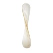 PRAIA  Μοντέρνο Κρεμαστό Φωτιστικό Πλέγμα Δίφωτο 2 x E27 IP20 Μπεζ & Λευκό Ξύλο - Μ25 x Π25 x Υ145cm