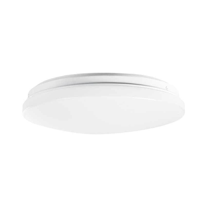 GLOBOSTAR® CELANO  Φωτιστικό Πλαφονιέρα Οροφής LED 20W 2000lm 120° AC 220-240V Αδιάβροχο IP54 Ψυχρό Λευκό 6000K - Lumileds SMD Chip - Λευκό Γαλακτερό - Μ26 x Π26 x Υ6cm