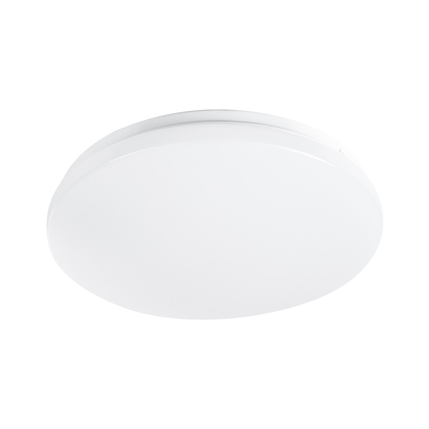 GLOBOSTAR® CELANO  Φωτιστικό Πλαφονιέρα Οροφής LED 20W 2000lm 120° AC 220-240V Αδιάβροχο IP54 Ψυχρό Λευκό 6000K - Lumileds SMD Chip - Λευκό Γαλακτερό - Μ26 x Π26 x Υ6cm