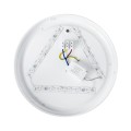 GLOBOSTAR® CELANO  Φωτιστικό Πλαφονιέρα Οροφής LED 20W 2000lm 120° AC 220-240V Αδιάβροχο IP54 Ψυχρό Λευκό 6000K - Lumileds SMD Chip - Λευκό Γαλακτερό - Μ26 x Π26 x Υ6cm