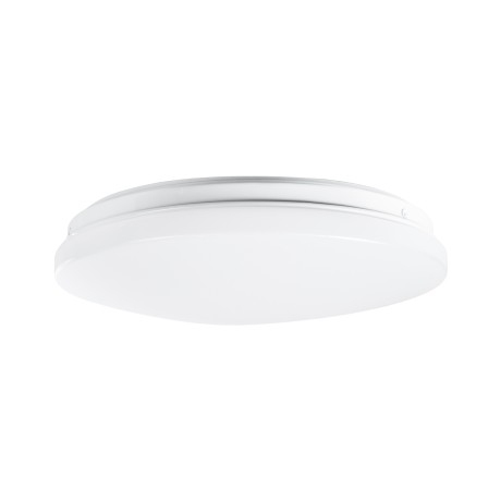 GLOBOSTAR® CELANO  Μοντέρνο Φωτιστικό Οροφής LED 20W 2400lm 120° AC 220-240V Αδιάβροχο IP54 Θερμό Λευκό 2700K - Lumileds SMD Chip - Λευκό Γαλακτερό - Μ26 x Π26 x Υ6cm