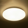 GLOBOSTAR® CELANO  Φωτιστικό Πλαφονιέρα Οροφής LED 30W 2850lm 120° AC 220-240V Αδιάβροχο IP54 Φυσικό Λευκό 4500K - Lumileds SMD Chip - Λευκό Γαλακτερό - Μ33 x Π33 x Υ6cm