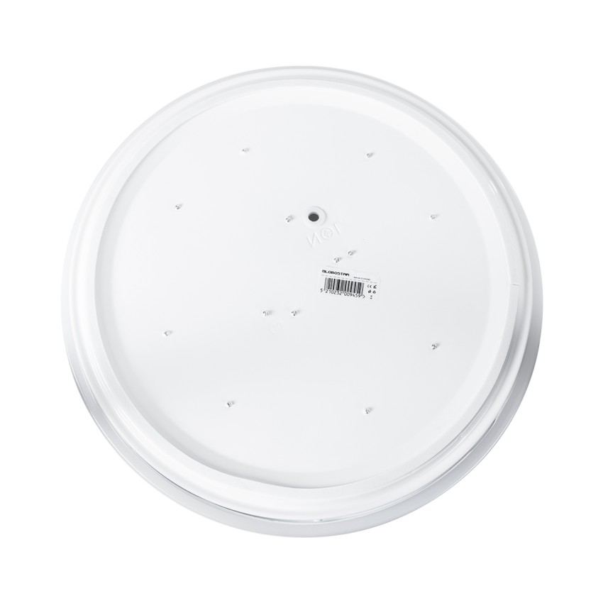 GLOBOSTAR® CELANO  Φωτιστικό Πλαφονιέρα Οροφής LED 30W 2700lm 120° AC 220-240V Αδιάβροχο IP54 Θερμό Λευκό 2700K - Lumileds SMD Chip - Λευκό Γαλακτερό - Μ33 x Π33 x Υ6cm