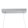 GLOBOSTAR® MORALES  Μοντέρνο Κρεμαστό Φωτιστικό Οροφής LED 54W 6048lm 300° AC 220-240V IP20 Ρυθμιζόμενο Λευκό CCT με Χειριστήριο από 2700K έως 6000K Dimmable - Lumileds SMD Chip - Νίκελ Βούρτσας - Μ90 x Π14 x Υ14cm