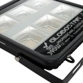 GLOBOSTAR® TITAN  Προβολέας για Γήπεδα Tennis & Ποδοσφαίρου 5x5 LED 390W 48750lm 60°x90° AC 220-240V Αδιάβροχο IP67 Φυσικό Λευκό 5000K - Lumileds SMD Chip  - Μαύρο Ματ - Μ32 x Π8 x Υ35cm