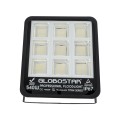 GLOBOSTAR® TITAN  Προβολέας για Γήπεδα Tennis & Ποδοσφαίρου 5x5 LED 540W 67500lm 60°x90° AC 220-240V Αδιάβροχο IP67 Φυσικό Λευκό 5000K - Lumileds SMD Chip  - Μαύρο Ματ - Μ38 x Π8 x Υ42cm
