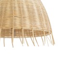 AQUATIC  Boho Κρεμαστό Φωτιστικό Καμπάνα Μονόφωτο 1 x E27 IP20 Μπεζ Ξύλο - Μ40 x Π40 x Υ36cm