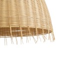 AQUATIC  Boho Κρεμαστό Φωτιστικό Καμπάνα Μονόφωτο 1 x E27 IP20 Μπεζ Ξύλο - Μ60 x Π60 x Υ60cm