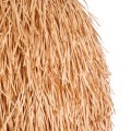 GUADELOUPE  Boho Κρεμαστό Φωτιστικό Καμπάνα Μονόφωτο 1 x E27 IP20 Μπεζ Ράφια - Μ120 x Π120 x Υ100cm