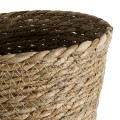 Τεχνητός Κήπος PATMOS  Διακοσμητικό Πλεκτό Καλάθι - Κασπώ Γλάστρα -  Καφέ Φ20 x Υ15cm