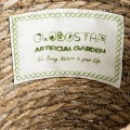 Τεχνητός Κήπος PATMOS  Διακοσμητικό Πλεκτό Καλάθι - Κασπώ Γλάστρα -  Καφέ Φ22 x Υ17cm