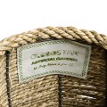 Τεχνητός Κήπος THASSOS  Διακοσμητικό Πλεκτό Καλάθι - Κασπώ Γλάστρα -  Μπεζ Φ18 x Υ24cm