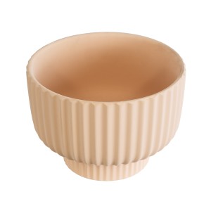 Τεχνητός Κήπος OAXACA  Διακοσμητικό Κεραμικό Κασπώ Γλάστρα -  Σομόν Φ20 x Υ14.5cm