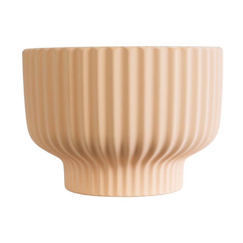 Τεχνητός Κήπος OAXACA  Διακοσμητικό Κεραμικό Κασπώ Γλάστρα -  Σομόν Φ20 x Υ14.5cm